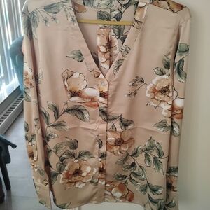 Floral Beige Blouse
